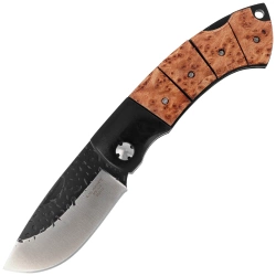 Herbertz CJH Knife Birch Root Wood, Satin/Forged 420 (202512)