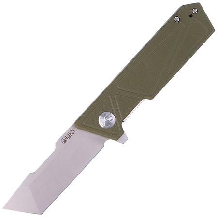 Kubey Avenger Outdoor KU104B Knife Green G10, Bead Blasted D2