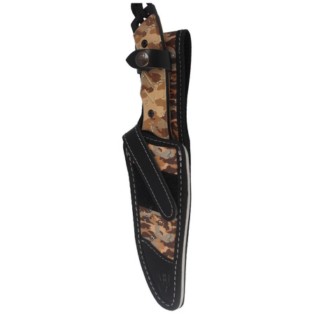 Muela Typhoon-DES.N Desert Camo Soft Touch, Black X50CrMoV15 knife