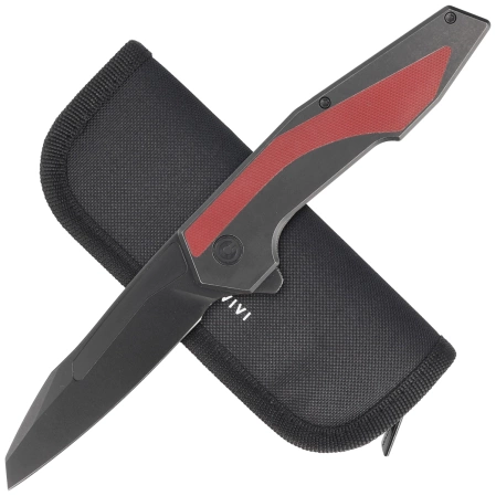 Nóż składany Civivi Hypersonic Black Steel / Burgundy G10, Black Stonewashed 14C28N by Gustavo T. Cecchini (C22011-3)