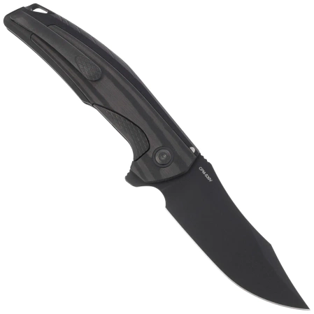 Reate Jack Jr. Knife Black Aluminium, Black DLC S30V (Jack Jr. BKAL DLC BKAL)