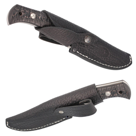 Muela Knife Full Tang Black Micarta, Satin 1.4116 (LAKHOTA-12M)