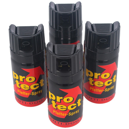 4x KKS ProTect Pepper Gas Set 40ml, Cone (4x01440-C)