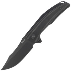 Nóż składany Reate Jack Jr. Black Aluminium, Black DLC S30V (Jack Jr. BKAL DLC BKAL)