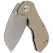 Nóż składany Kubey Karaji Tan G10, Bead Blasted D2 (KU180B)
