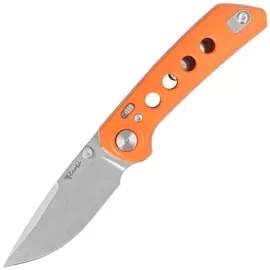 Reate PL-XT Orange G10, Stonewashed Nitro-V Knife