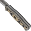 Nóż Fox Ego Black/Coyote Tan G10, Stonewashed AISI 1095 by Alfredo Doricchi (TK-FX01)