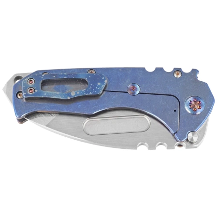 Medford Praetorian T Tanto Flamed ''Galaxy'' Titanium, Bronze HW, Brsh/''Galaxy'' Clip, Satin S45VN by Greg Medford (MK0124STT-03A2-T1CF-BN)