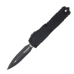 Microtech UTX-85 Gen IV D/E OTF Knife Tactical Black Aluminium, Black M390MK by Tony Marfione (12324-1T)