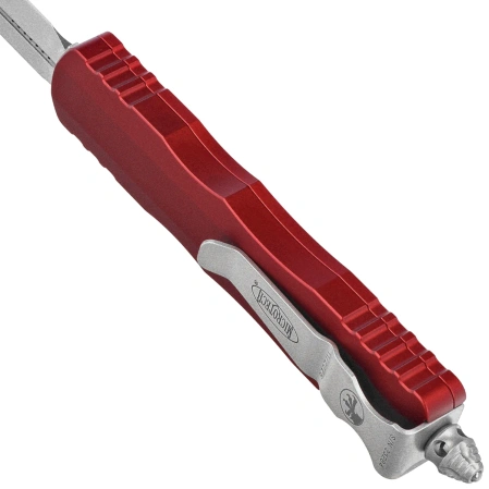 Microtech Dirac D/E OTF Knife Merlot Aluminum, Stonewashed by Tony Marfione (225-10MR)