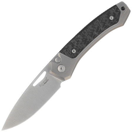 Nóż składany LionSteel Twain Gray Titanium/Carbon Fiber, Satin MagnaCut by Gianni Pauletta (TW GY CF)
