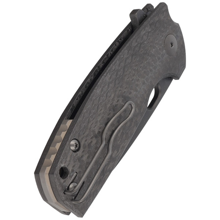 Nóż składany FOX Core Black Carbon Fiber, PVD Elmax by Jesper Voxnæs (FX-604 CF)