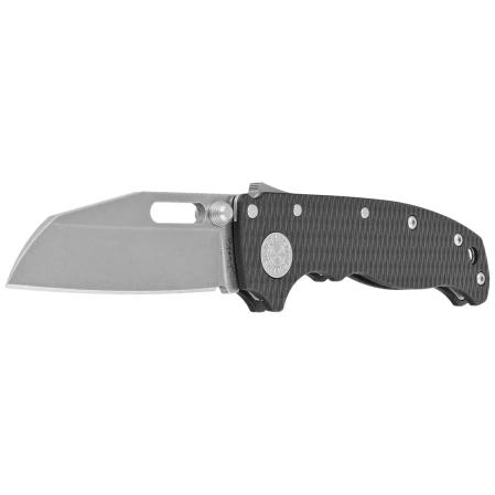 Demko AD20.5 Shark Foot Knife Black G10, Stonewashed CPM 20CV by Andrew Demko (205-20CV-BLK-SF)