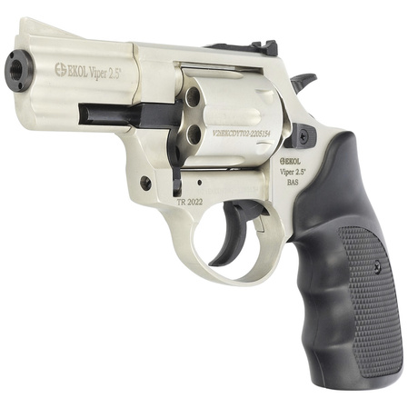 BAS Voltran Ekol Viper 2.5'' Satin cal alarm revolver .22 Long Blanc