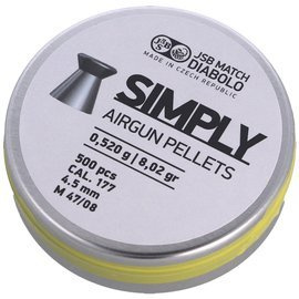 JSB Match Simply Pellets 4.50 mm, 0.520 g, 500 pcs (001245-500)