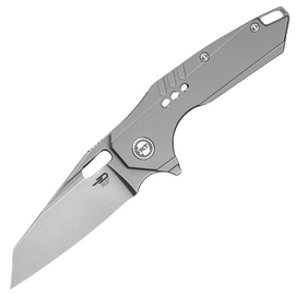 Nóż składany Bestech Nyxie 3 Grey Titanium, Bead Blasted / Stonewashed CPM S35VN by Todd Knife and Tool (BT2308A)