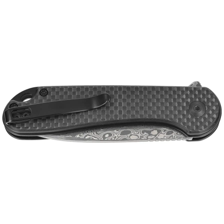 Nóż składany Civivi Button Lock Elementum II Carbon Fiber/Black G10, Damascus (C18062PB-DS1)