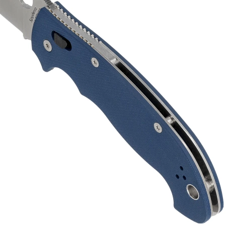 Nóż składany Spyderco Manix 2 XL Cobalt Blue, Satin CPM SPY27 by Eric Glesser (C95GPCBL2)