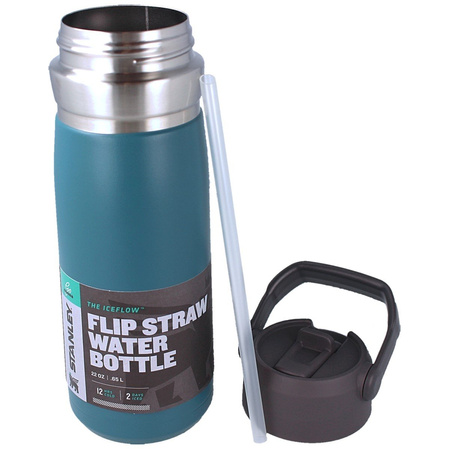 Stanley Go IceFlow Water Bottle with Straw 22oz/.65L Lagoon (10-09697-009)