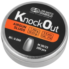 JSB Slug KnockOut .216 / 5.50 mm, 1.350 g, 200 pcs (546022-200)