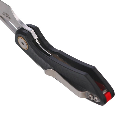 Bestech Bihai Black G10, Stonewashed/Satin 14C28N by Ostap Hel Knife (BG53A-1)