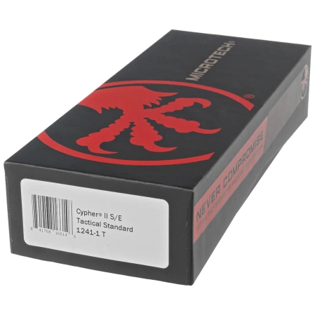 Microtech Cypher II S/E OTF Knife Black Aluminum, Tactical M390MK by Deryk Munroe and Tony Marfione (1241-1T)