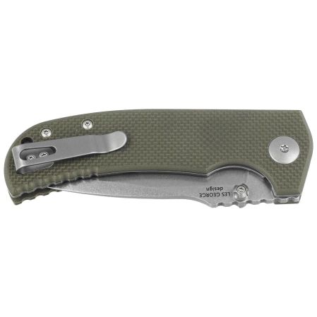 Spartan Blades Astor Green G10, Tumbled CPM 154CM by Les George (SFBL8GR)