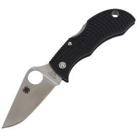 Spyderco Manbug Lightweight Black PlainEdge Knife (MBKP)