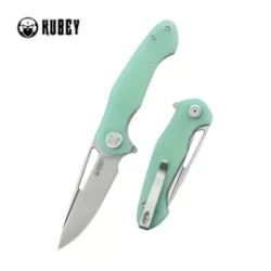 Nóż składany Kubey Dugu Jade G10, Beadblasted 14C28N (KU210I)
