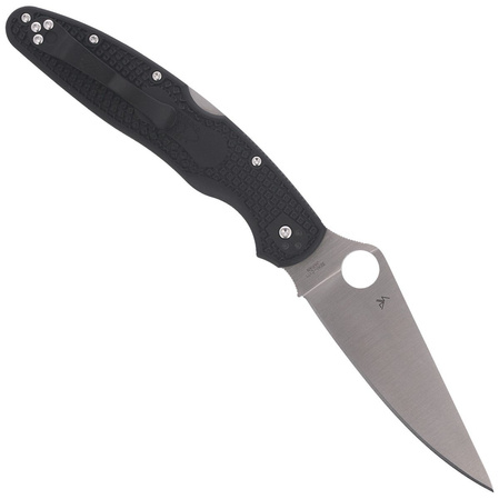Spyderco Police 4 Lightweight FRN Black PlainEdge Knife (C07PBK4)