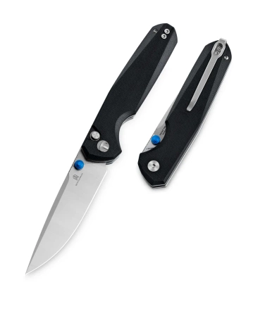 Nóż składany Bestechman Velix Black G10, Satin/Stonewashed 14C28N by Ostap Hel (BMK07A)