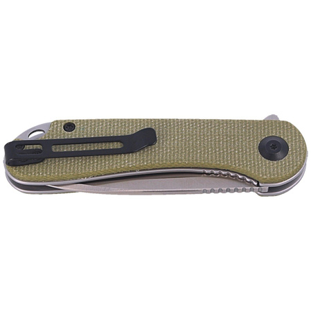 CIVIVI Knife Elementum Flipper Olive Micarta, Satin Finish (C907S)