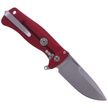 Nóż składany LionSteel SR22A Red Aluminum, Satin Sleipner by Molletta (SR22A RS)