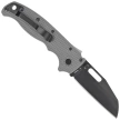Demko AD20.5 Shark Foot Knife Grey Grivory, Black DLC D2 by Andrew Demko (205-D2-SF-DLC)