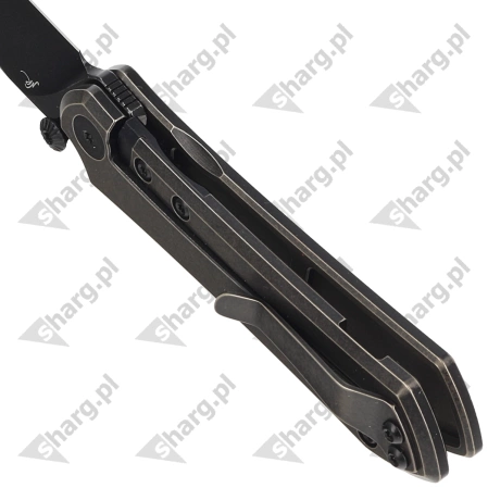 Nóż składany Bestech Icarus Black-Bronze Stonewashed Titanium, Black Stonewashed M390 by Nick Rogers (BT2302B)