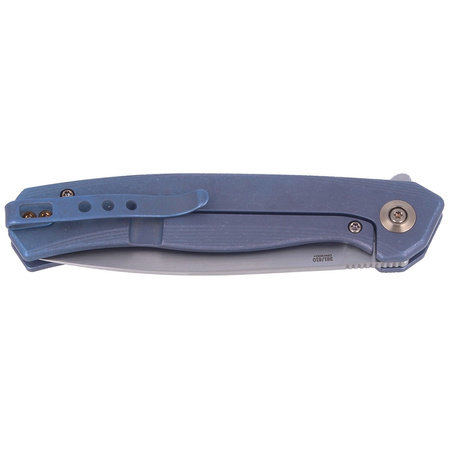WE Knife Seer LE No 381/610 Blue Titanium, Rubber Silver (WE20015-2)