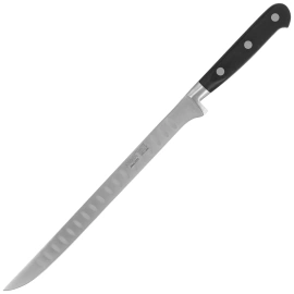 MAM Professional Forged Ham Slicing Granton Edge Black Polimer, Polished X30Cr13 (66811)