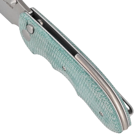 Nóż składany Viper Moon Teal Green Canvas Micarta, Stonewashed MagnaCut by Fabrizio Silvestrelli (V6010TE)