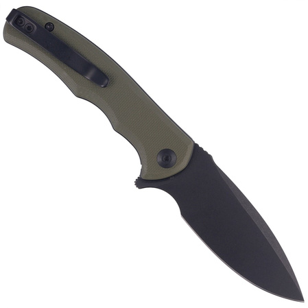 Civivi Praxis Knife Green G10, Black Stonewashed D2 (C18026C-1)
