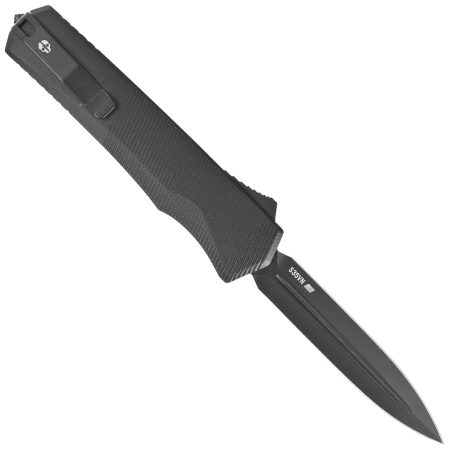 Nóż automatyczny OTF Tekto A5 Spry D/E Black Aluminium, Black CPM S35VN