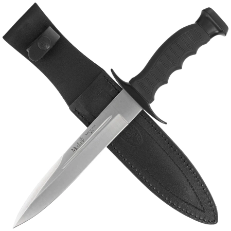 Muela 95-191 Black Rubber Knife, Satin 420H