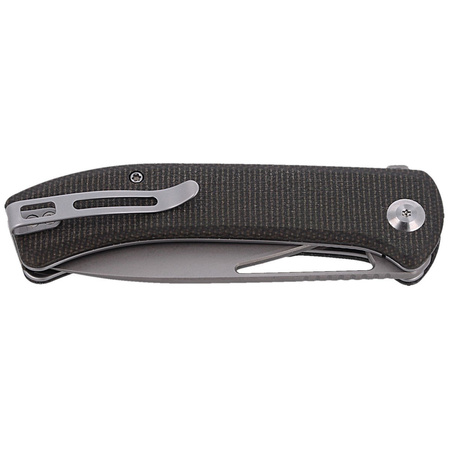 Nóż składany CIVIVI Riffle Dark Green Micarta, Gray Stonewashed (C2024C)