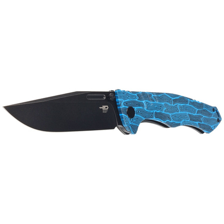 Nóż składany Bestech Keen II Black-Blue G10/Titanium, Black Stonewashed CPM S35VN by Koens Craft (BT2301D)