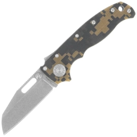 Demko AD20.5 Shark Foot Knife Digi Camo G10, Stonewashed CPM S35VN by Andrew Demko (205-S35-SFDC)