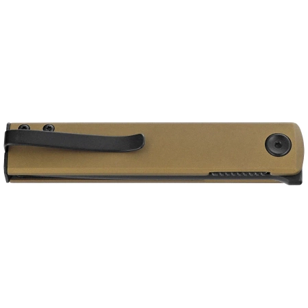 Nóż składany Fox Chnops OD Green Aluminium, Black Top Shield Becut by Riccardo Gobbato (FX-543 ALG)