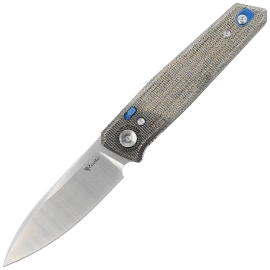Nóż składany Reate PL-6 Green / Black Micarta, Satin Nitro-V (PL-6 GRBKM SAT)