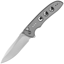 Civivi Hyperpulse Gray Aluminum Knife, Satin 14C28N (C23087A-3)