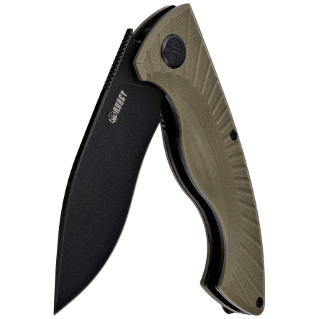 Nóż składany Kubey Timberwolf KU208J Green G10, Blackwashed 14C28N