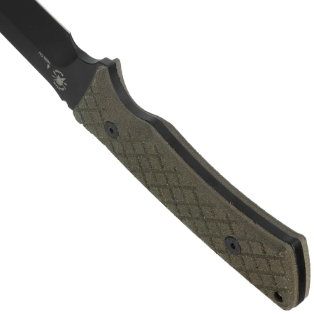 Nóż Spartan Blades Damysus Green Canvas Micarta, Black Powder 1095 Cro-Van by Curtis Iovito (SBSL003BKGR)