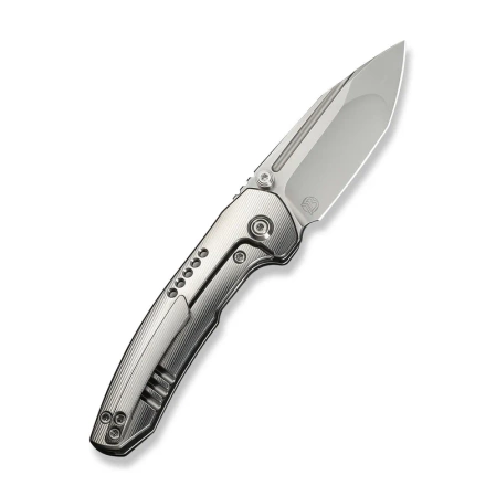 WeKnife Micro Trogon Gray Titanium, Polished Bead Blasted M390 by Brian Brown (WE24043-2)